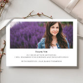 モダンシンプルミニマルタイポグラフィ サンキューカード