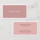 モダンシンプルミニマルデザインプレーンエレガントトレンディー 名刺 (正面/裏面)