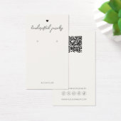 モダンシンプルミニマルハートイヤリング表示カード (デスク)