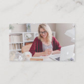 モダンシンプルミニマルプロフェッショナルQRコード 名刺 (正面)