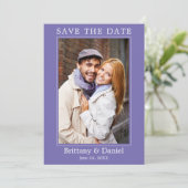 モダンシンプルミニマル写真ペリウィンクル セーブザデート (スタンド正面)