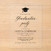 モダンシンプルミニマル写真卒業パーティー