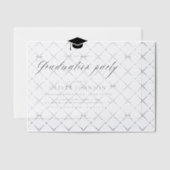 モダンシンプルミニマル写真卒業パーティー ベラム紙招待状 (オフセット (招待状))