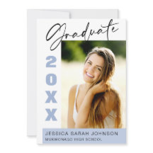 モダンシンプルミニマル写真卒業パーティー