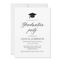 モダンシンプルミニマル写真卒業パーティー