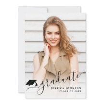 モダンシンプルミニマル写真卒業パーティー