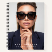 モダンシンプルミニマル写真家 ノートブック (正面)