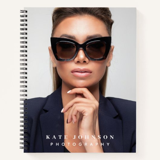 モダンシンプルミニマル写真家 ノートブック (正面)