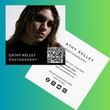 モダンシンプルミニマル写真QRコードSNS