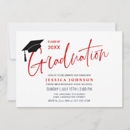 モダンシンプルミニマル卒業党 招待状