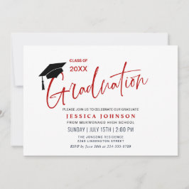 モダンシンプルミニマル卒業党 招待状