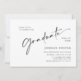 モダンシンプルミニマル卒業党 招待状