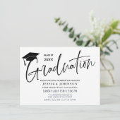 モダンシンプルミニマル卒業党 招待状 (スタンド正面)