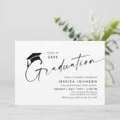 モダンシンプルミニマル卒業党 招待状 (スタンド正面)