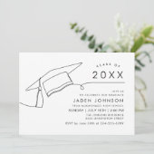 モダンシンプルミニマル卒業党 招待状 (スタンド正面)