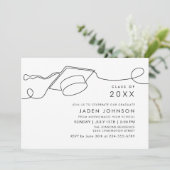 モダンシンプルミニマル卒業党 招待状 (スタンド正面)