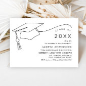 モダンシンプルミニマル卒業党 招待状