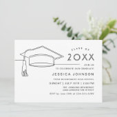 モダンシンプルミニマル卒業党 招待状 (スタンド正面)