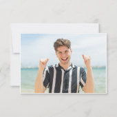 モダンシンプルミニマル卒業写真 招待状 (裏面)