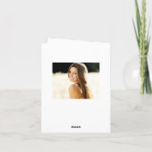 モダンシンプルミニマル卒業2写真感謝してい2  サンキューカード (裏面)