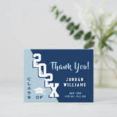 モダンシンプルミニマル卒業 ポストカード (スタンド正面)