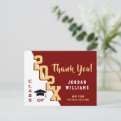 モダンシンプルミニマル卒業 ポストカード (スタンド正面)