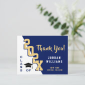 モダンシンプルミニマル卒業 ポストカード (スタンド正面)