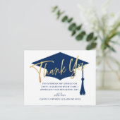 モダンシンプルミニマル卒業 案内ポストカード (スタンド正面)