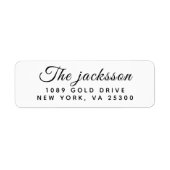 モダンシンプルミニマル文字 ラベル (正面)