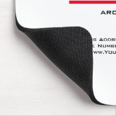 モダンシンプルミニマル白プロフェッショナル マウスパッド (コーナー)