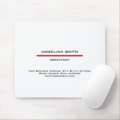 モダンシンプルミニマル白プロフェッショナル マウスパッド (マウス)