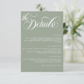 モダンシンプルミニマル結婚ズ詳細エンクロシュル エンクロージャーカード (スタンド正面)