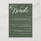 モダンシンプルミニマル結婚ズ詳細エンクロシュル エンクロージャーカード (正面)