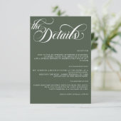 モダンシンプルミニマル結婚ズ詳細エンクロシュル エンクロージャーカード (スタンド正面)