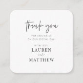 モダンシンプルミニマル結婚リストシック エンクロージャーカード (正面)