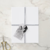 モダンシンプルミニマル結婚リストシック ギフトタグ (より糸付き)