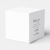 モダンシンプルミニマル結婚リストシック フェイバーボックス (裏面サイド)