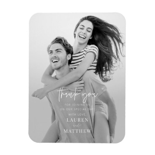 モダンシンプルミニマル結婚リストシック マグネット (縦)