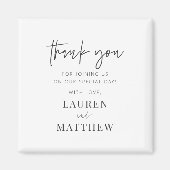 モダンシンプルミニマル結婚リストシック マグネット (正面)