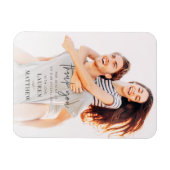 モダンシンプルミニマル結婚リストシック マグネット (横)