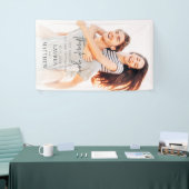 モダンシンプルミニマル結婚リストシック 横断幕 (トレードショー)