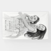 モダンシンプルミニマル結婚リストシック 横断幕 (横)