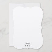 モダンシンプルミニマル結婚主義 セーブザデート (裏面)