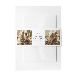 モダンシンプルミニマル結婚主義 招待状ベリーバンド