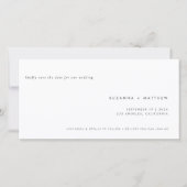 モダンシンプルミニマル結婚Gray's セーブザデート (正面)