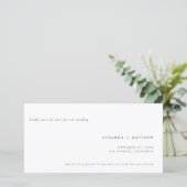 モダンシンプルミニマル結婚Gray's セーブザデート (スタンド正面)