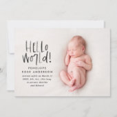 モダンシンプルミニマル誕生 案内状 (正面)