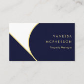 モダンシンプルミニマル透明フォト&ロゴ 名刺 (正面)