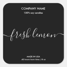 モダンシンプルミニマル醤油キャンドルブラック&ホワイト