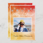 モダンシンプルミニマル金オレンジレッド (正面/裏面)